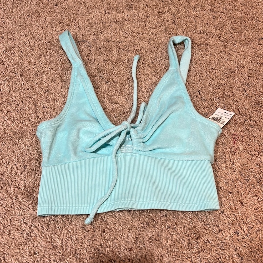 NEW Light Blue Crop Top (Size XS)